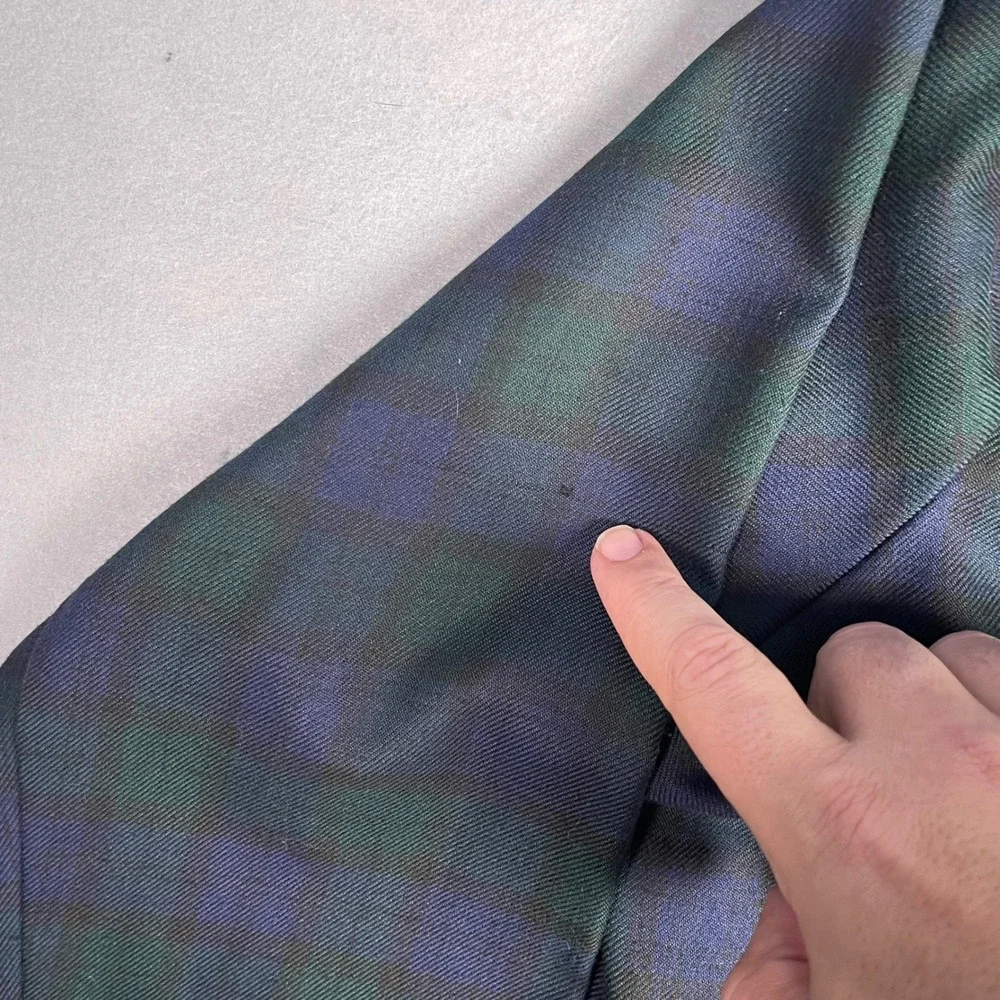 Alice Stuart Plaid Blazer‎ Career Office Button Front Jacket 22W